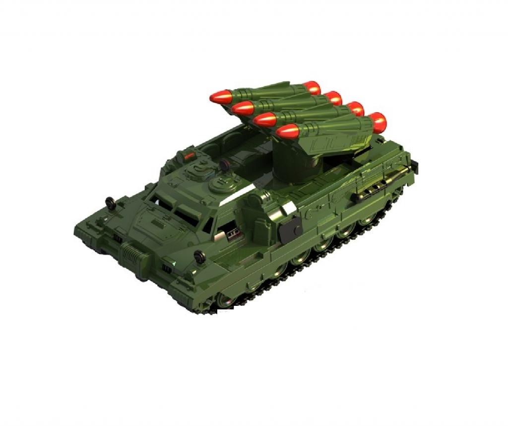 Игрушечная военная машина с ракетами Страж