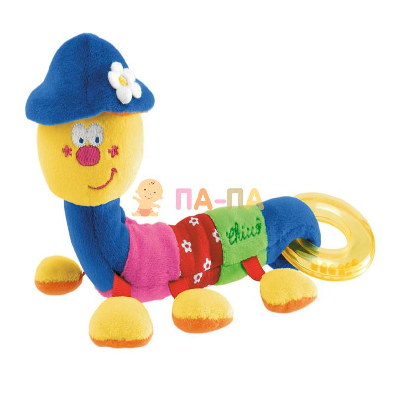 CHICCO Игрушка развивающая Гусеница мягкая