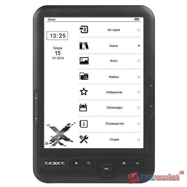 Электронная книга teXet TB-418FL, Black