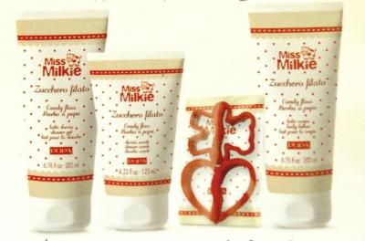 Набор (sh/gel 200ml + b/lot 200ml + Scrub 125ml) - Pupa Miss Milkie Zucchero Filato 