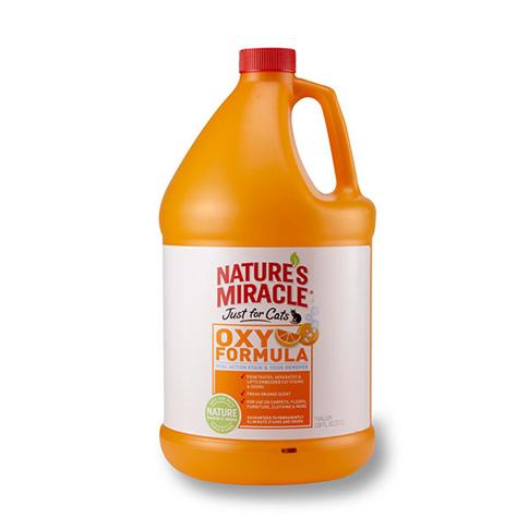 8 in 1 Nature's Miracle Just for Cats Stain&Odor Remover Orange-Oxy Power Универсальный уничтожитель кошачих меток и мочи с запахом апельсина, 3,7л