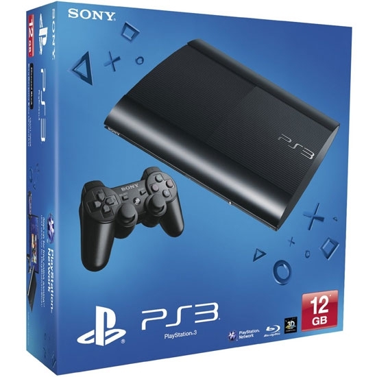 ИГРОВАЯ ПРИСТАВКА SONY PLAYSTATION 3 12GB SHASSIS SLIM, BLACK RUS