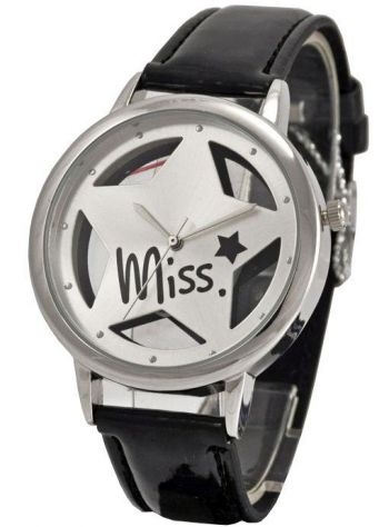 Часы Тик-так Черные Miss