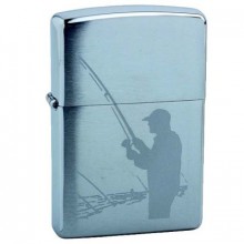 Зажигалка Zippo Fisherman Brushed Chrome