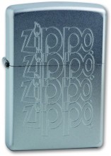 Зажигалка Zippo Zippo Logo Satin Chrome