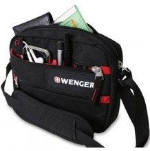 Дорожная сумка Wenger «Horizontal Accessory bag», для документов, черно-красная