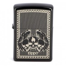 Зажигалка Zippo Classic 3 черепа