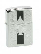 Зажигалка Zippo Ace High Polish Chrome