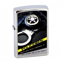 Зажигалка Zippo Street Chrome policemen