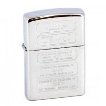 Зажигалка Zippo Stamped High Polish Chrome