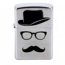 Зажигалка Zippo Moustache & Hat