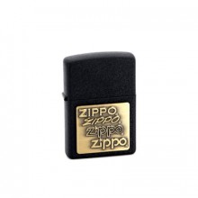 Зажигалка Zippo Black Crackle, матовая