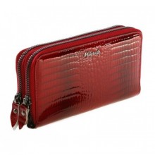 Женский кожаный клатч-кошелек Malgrado 73007-red-croco