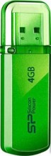 Внешний накопитель 4GB USB Drive &lt;USB 2.0&gt; Silicon Power Helios 101 Green SP004GBUF2101V1N