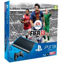 ИГРОВАЯ ПРИСТАВКА SONY PLAYSTATION 3 SUPER SLIM 500 GB + ИГРА FIFA 2013