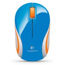 МЫШЬ LOGITECH M187 WIRELESS MINI MOUSE BLUE (910-002738)